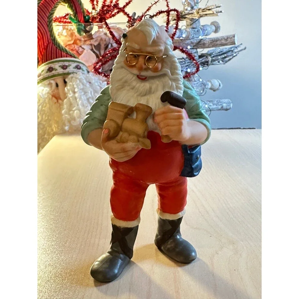 Hallmark On The‎ Right Track Santa Vintage Collectible